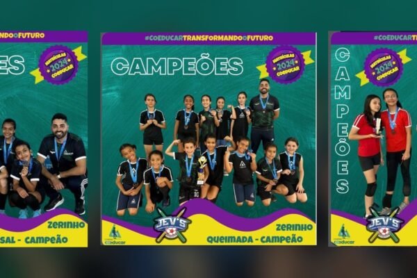 JEV’s 2023: Coeducar campeão no futsal e na queimada do Módulo Zerinho
